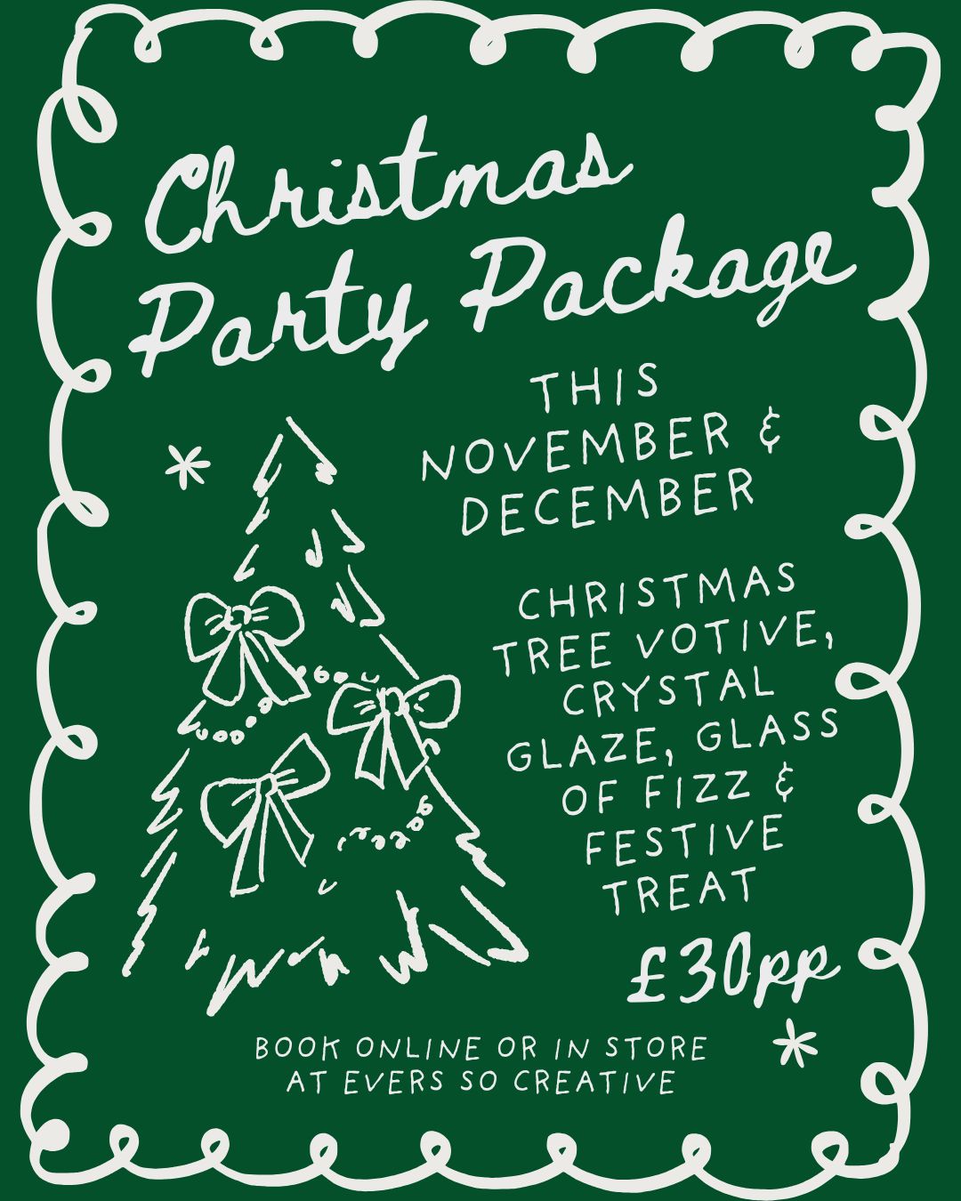 Christmas Party Tree Votive Package
