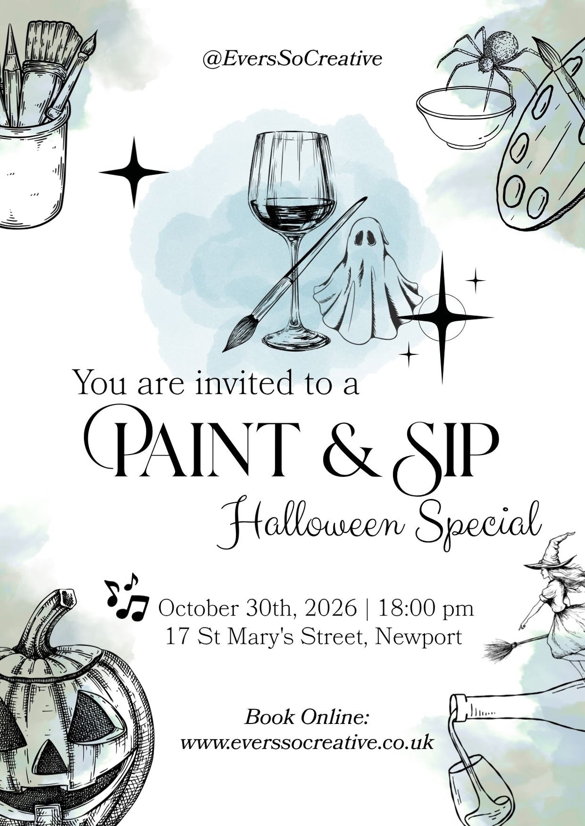 Paint and Sip Evening Halloween Special